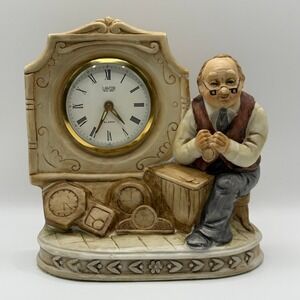 Vintage Landex Royal Craft Clockmaker Figurine Japan AS IS